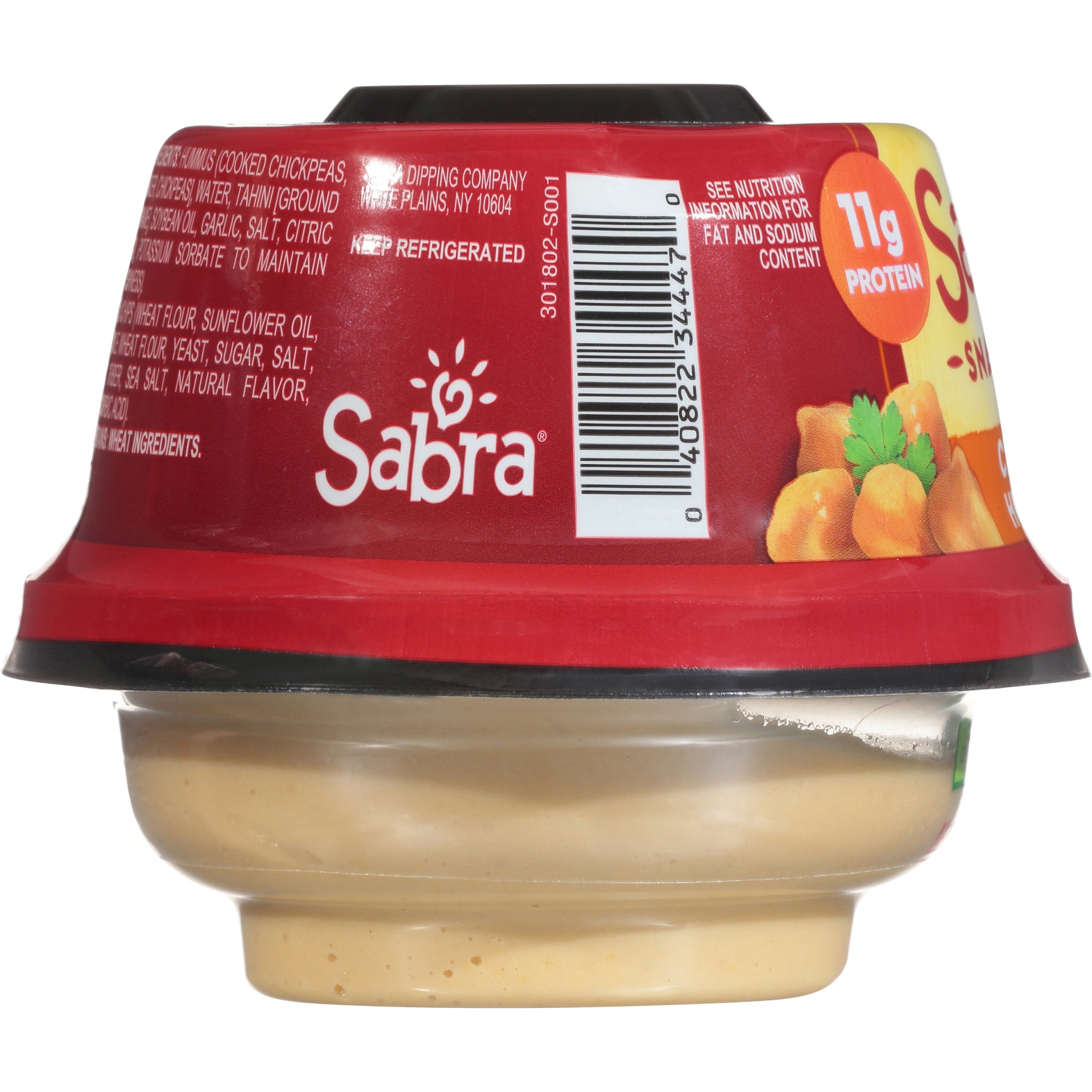 slide 2 of 6, Sabra Snackers Classic Hummus with Pita Chips 4.56 oz. Pack, 4.56 oz