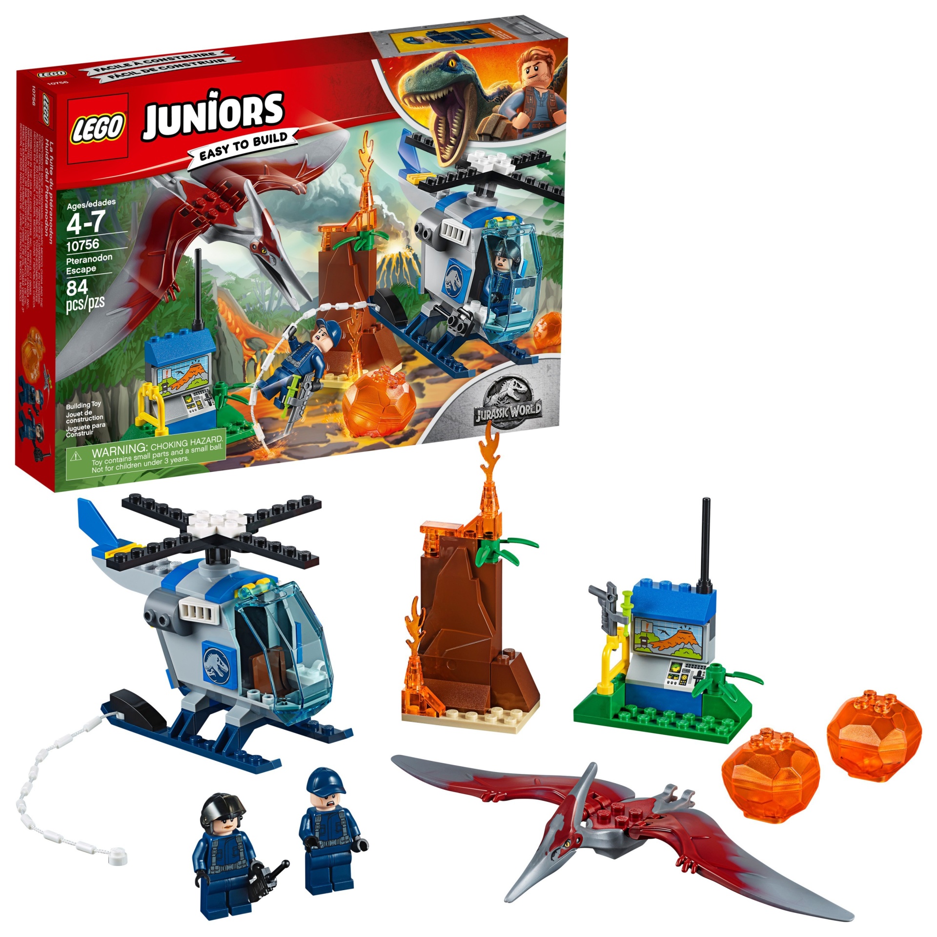 slide 1 of 5, LEGO Juniors Jurassic World Pteranodon Escape 10756, 1 ct