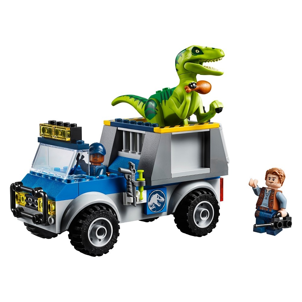 slide 2 of 5, LEGO Juniors Jurassic World Raptor Rescue Truck 10757, 1 ct