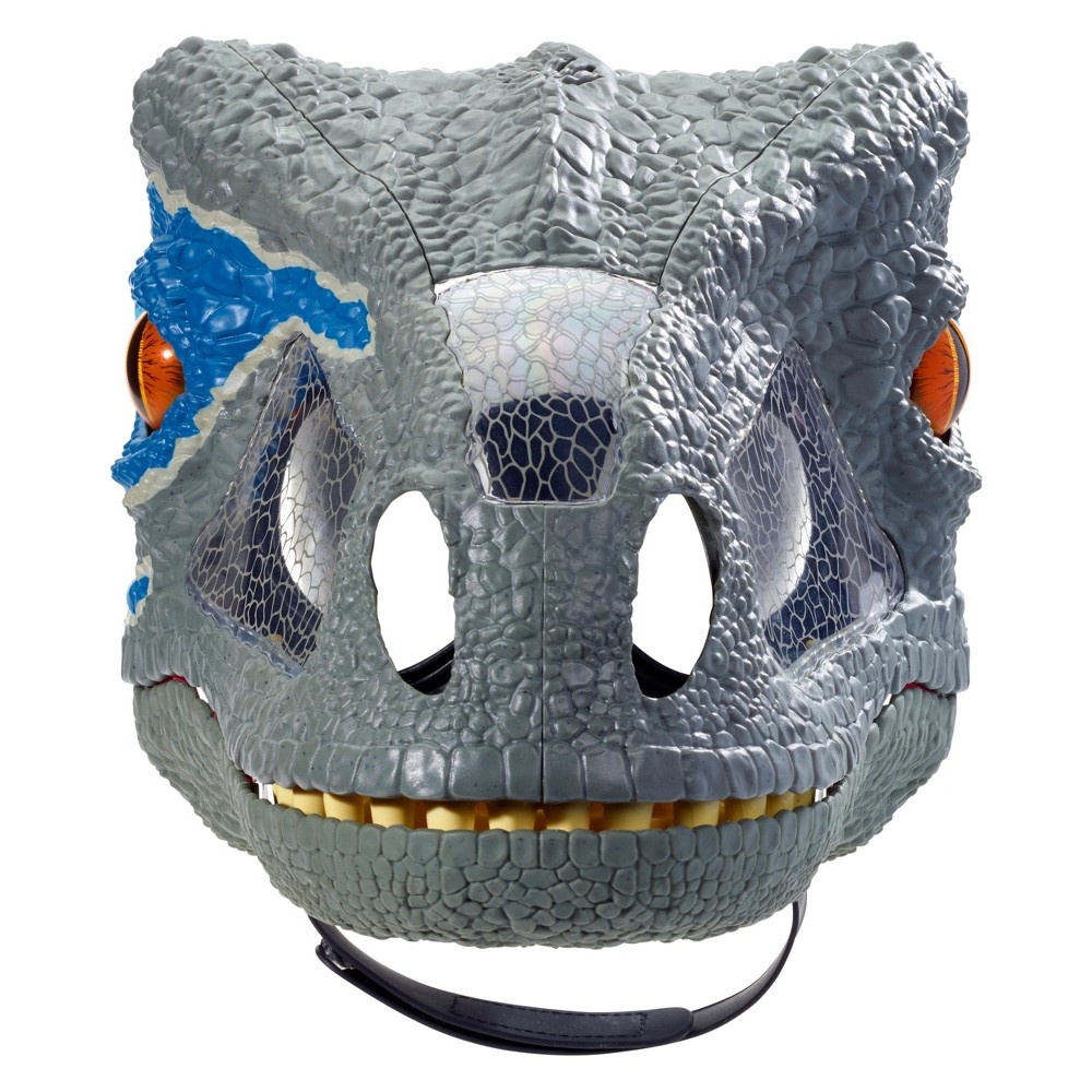 slide 5 of 8, Jurassic World Velociraptor"Blue" Chomp'N Roar Mask, 1 ct