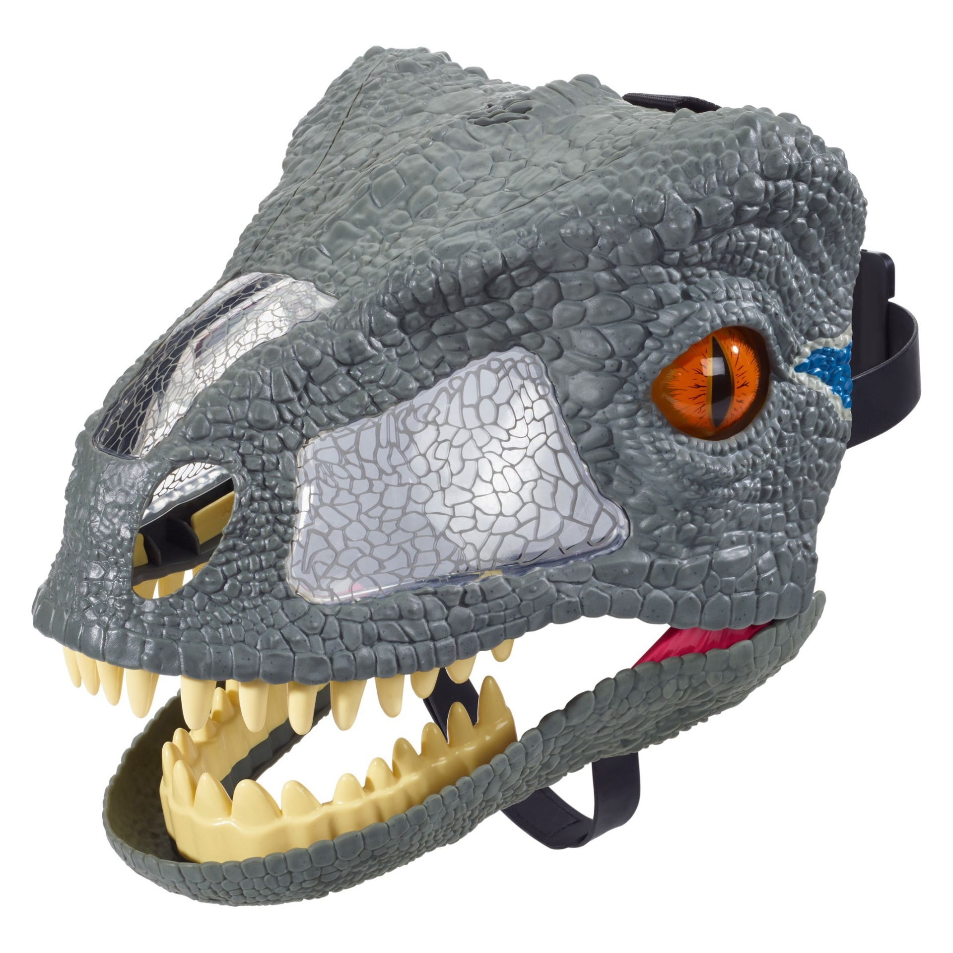 slide 1 of 8, Jurassic World Velociraptor"Blue" Chomp'N Roar Mask, 1 ct