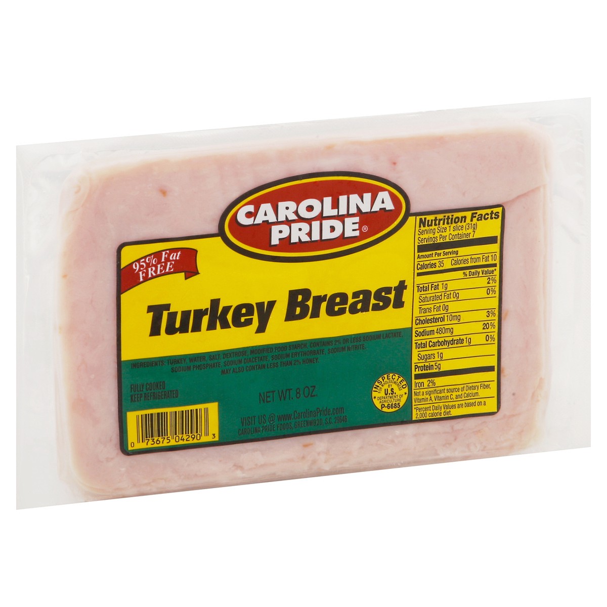 slide 9 of 9, Carolina Pride Turkey Breast 8 oz, 8 oz