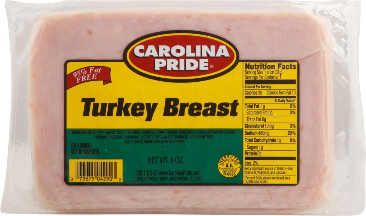 slide 5 of 9, Carolina Pride Turkey Breast 8 oz, 8 oz