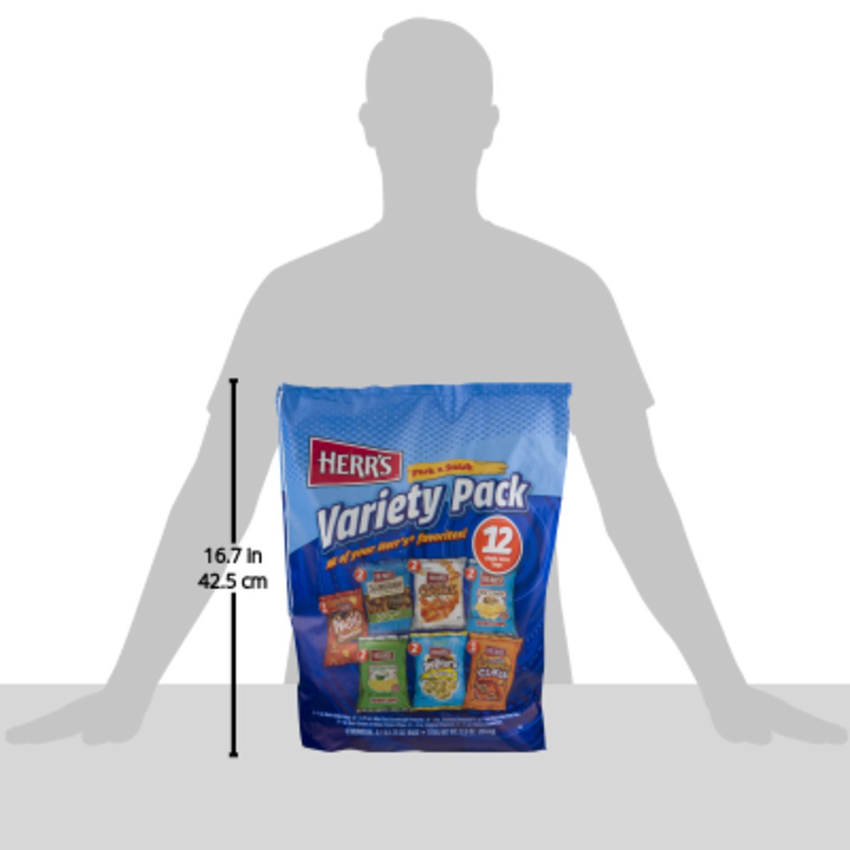 slide 5 of 9, Herr's Pack a Snack Variety Pack, 12.25 oz