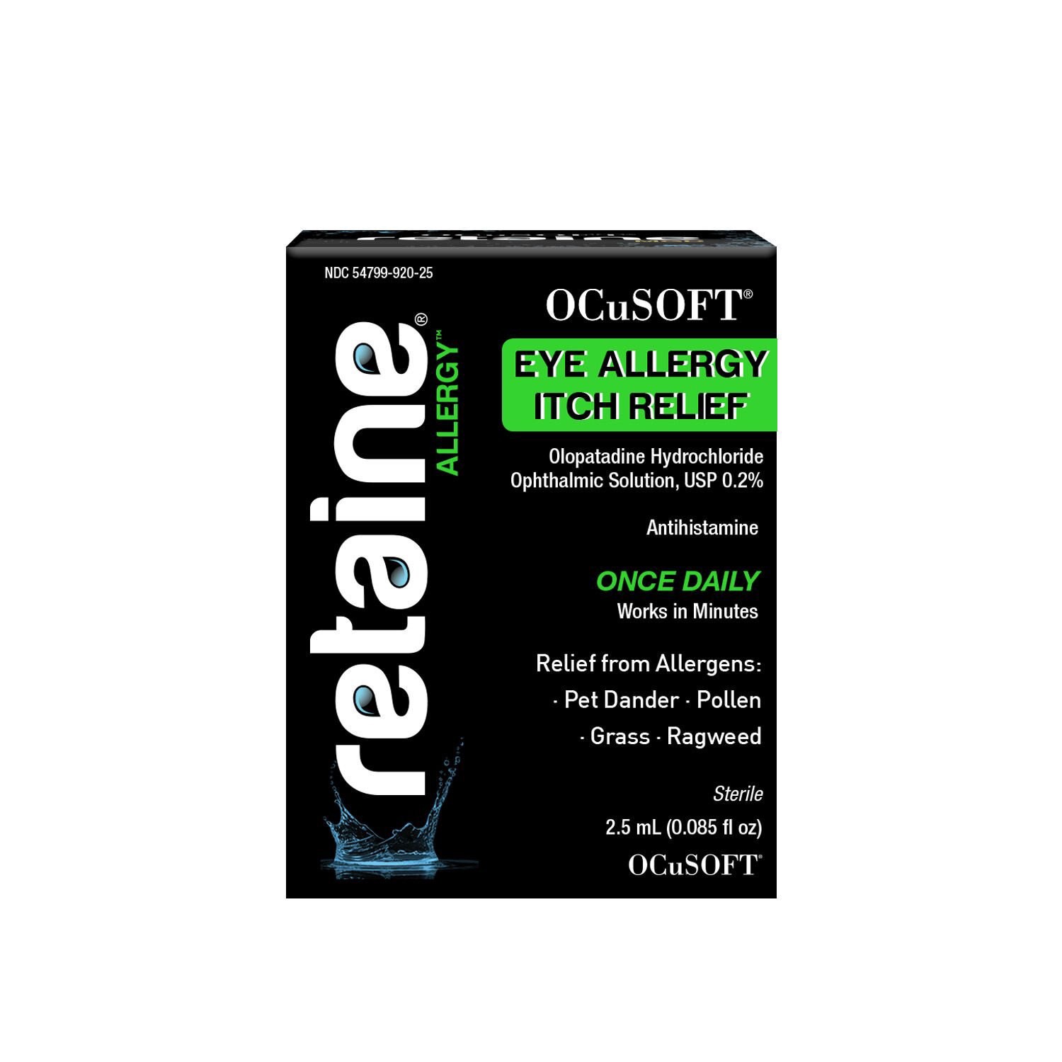 slide 6 of 7, OCuSOFT Retaine Eye Allergy Itch Relief 0.085 fl oz, 0.085 fl oz