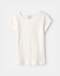 Carters Girls Rib Top - White White L