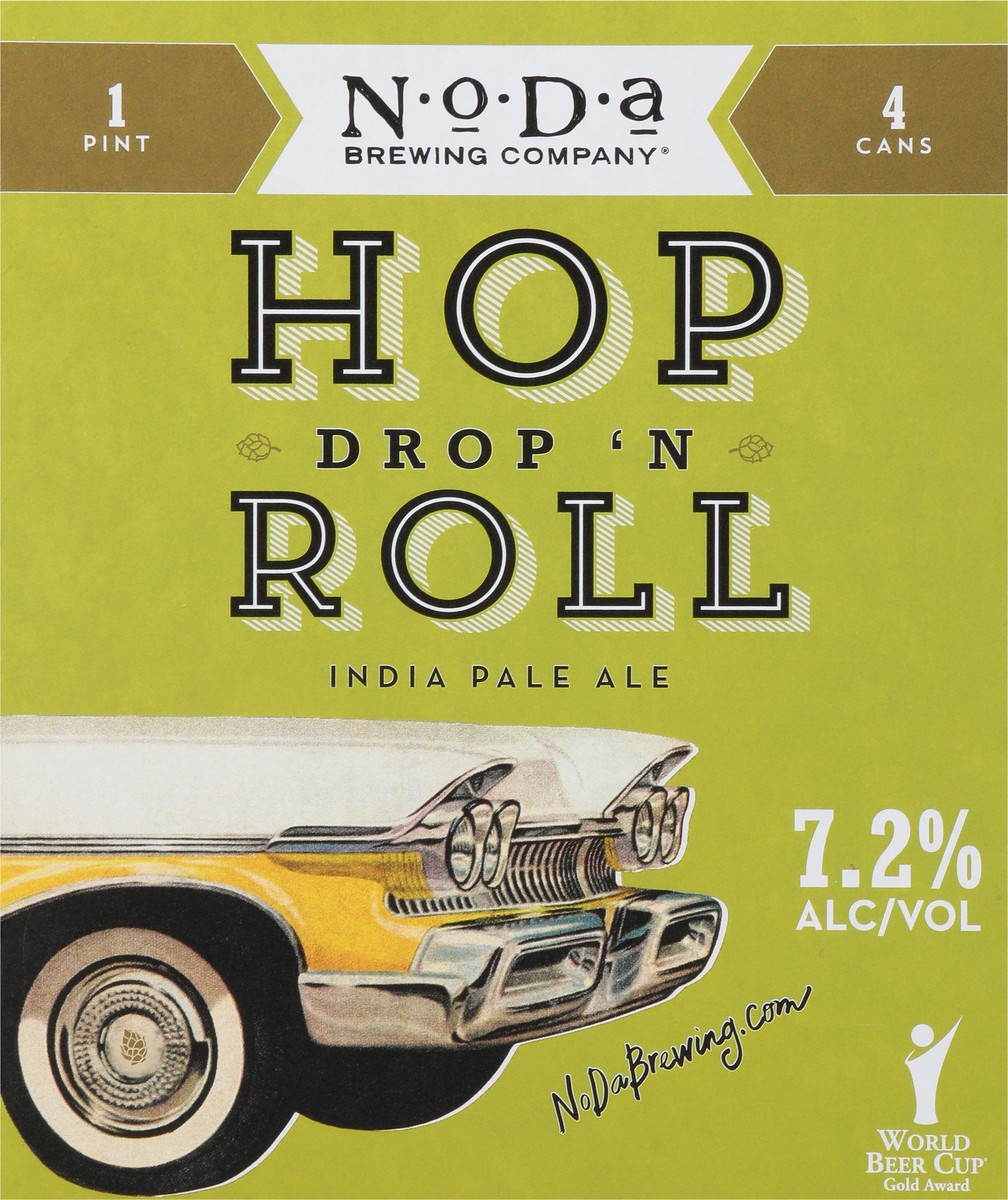 slide 9 of 9, NoDa Brewing Co. India Pale Ale Hop Drop 'N Roll Beer 4 - 1 pt Cans, 64 oz