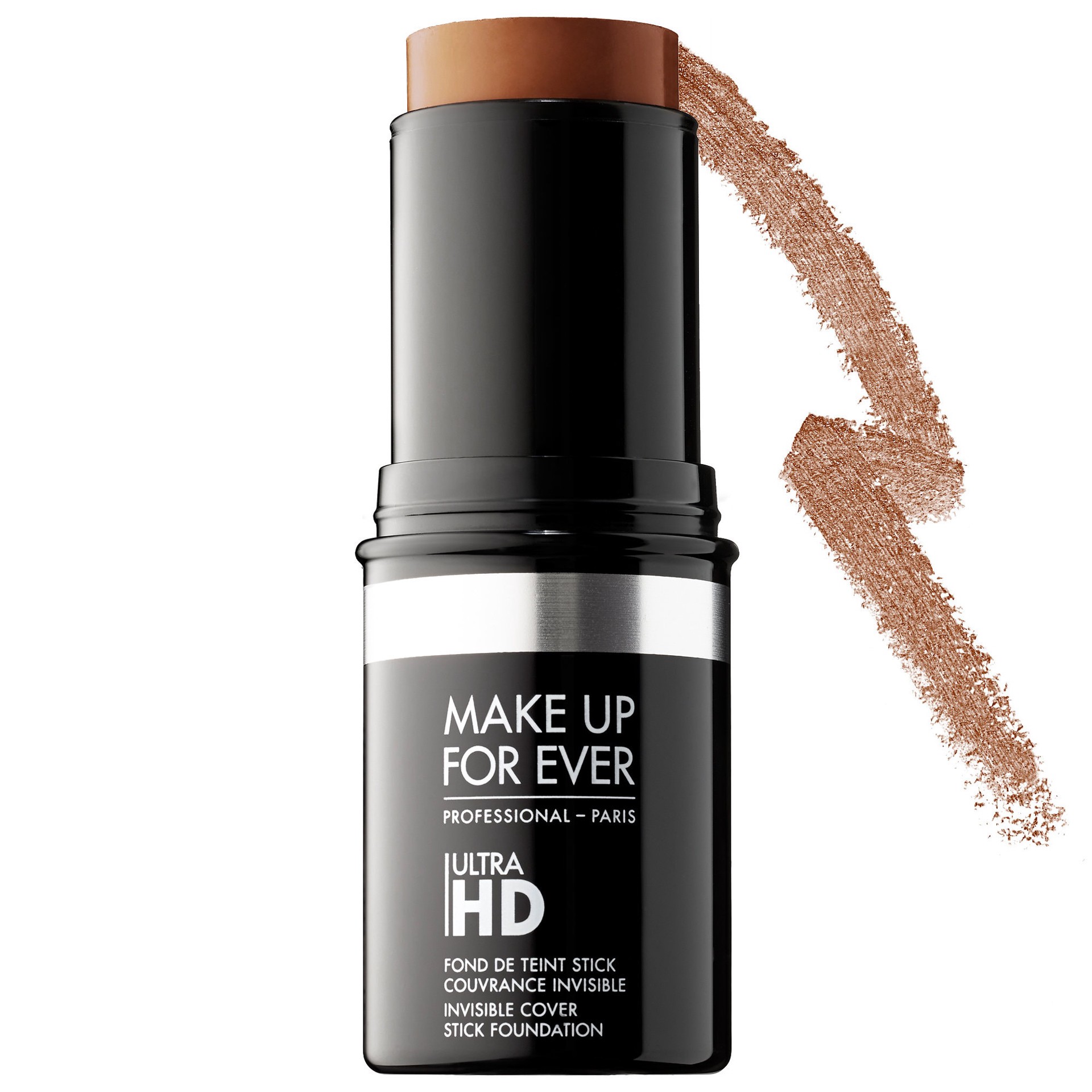 slide 1 of 4, MAKE UP FOR EVER Ultra HD Invisible Cover Stick Foundation Y505 - Cognac, 0.44 oz/ 12.5 gram