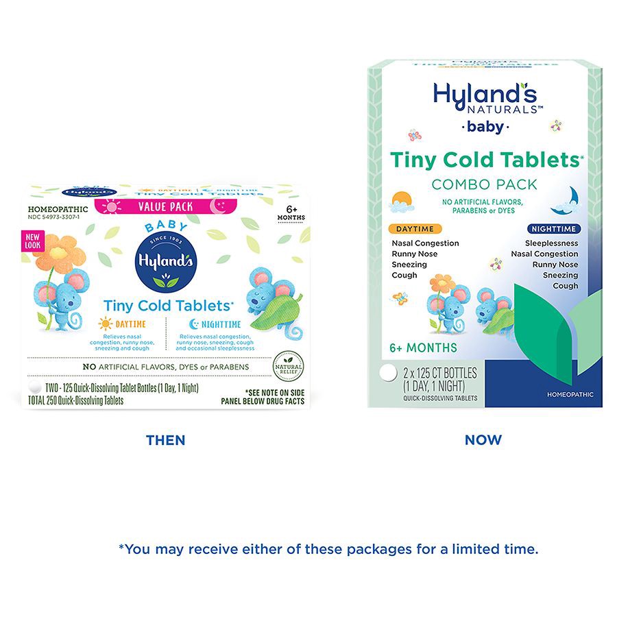 slide 4 of 5, Hyland's Baby Tiny Cold Tablets Combo Pack, 125 ct x 2 ct