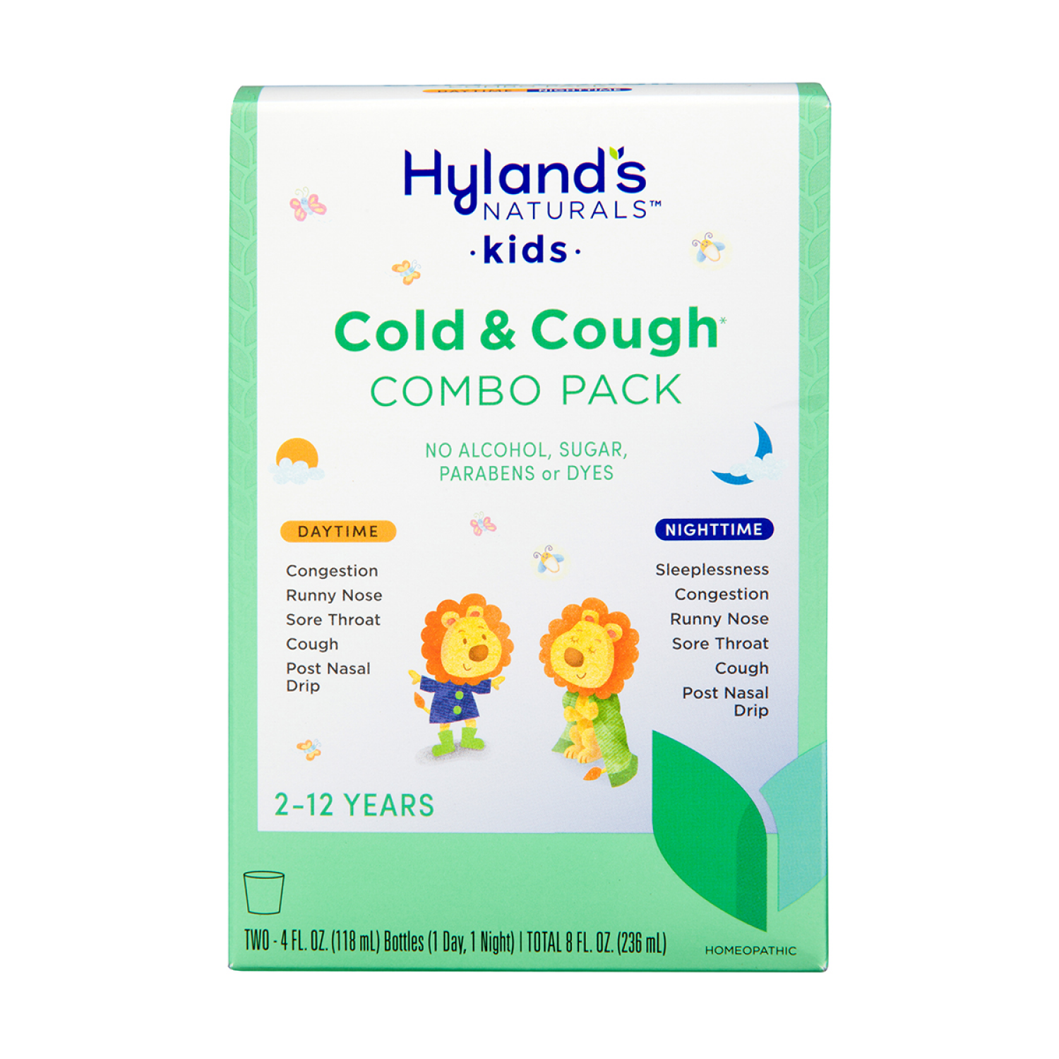 slide 1 of 4, Hyland's 4Kids Day & Night Value Pack Cold’ N Cough Relief 2-4 fl oz Bottles, 2 ct