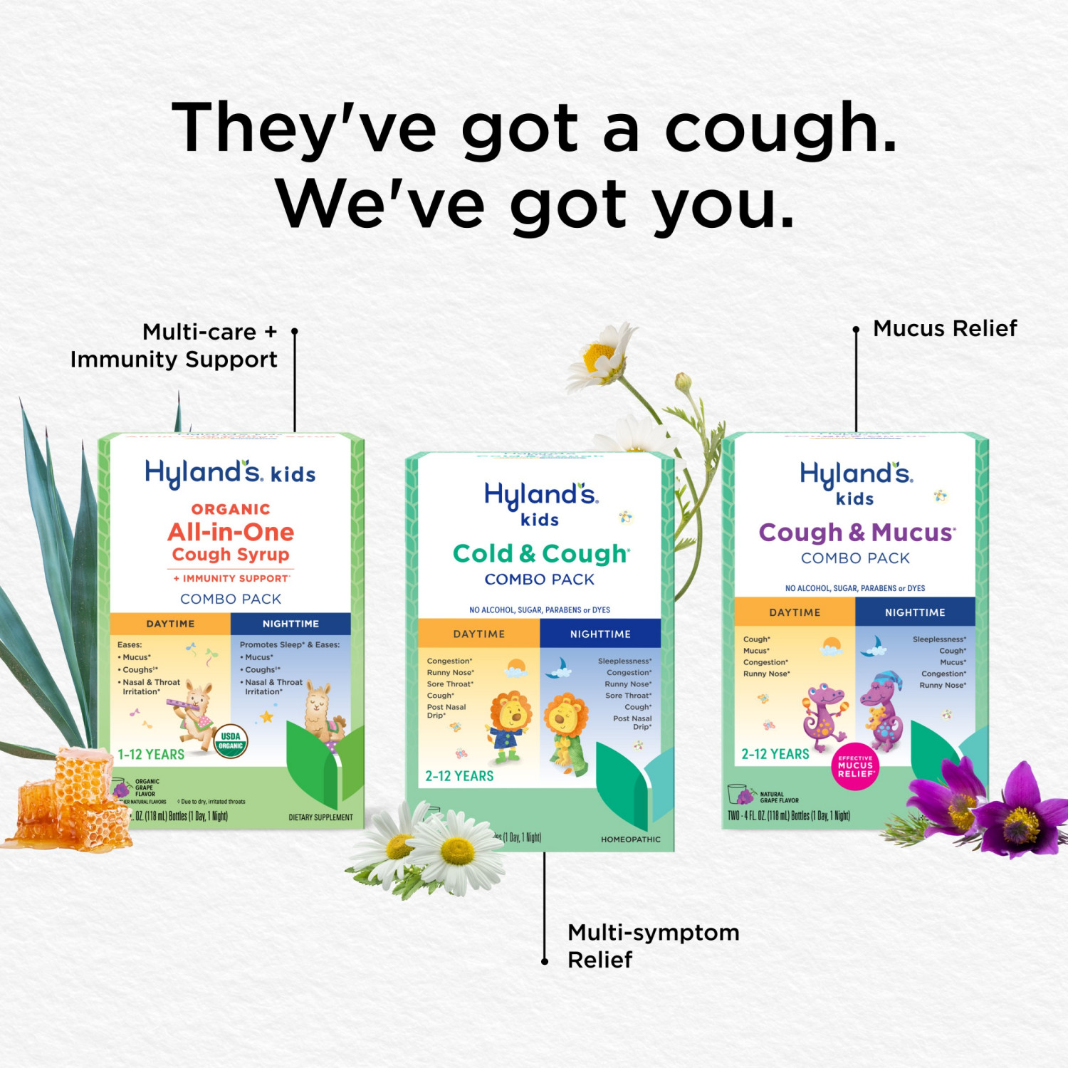 slide 5 of 6, Hyland's Naturals Kids Daytime Natural Grape Flavor Cough & Mucus 4 fl oz, 4 oz