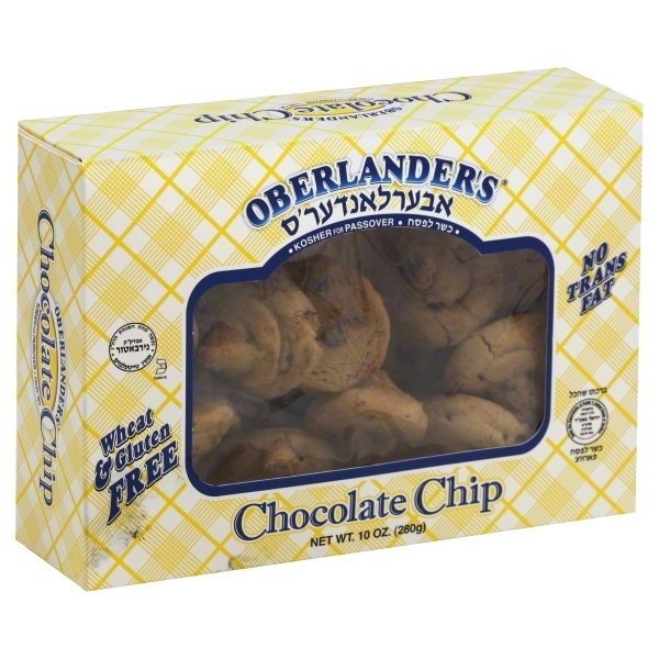 slide 1 of 1, Oberlander Chocolate Chip Wheat & Gluten Free Cookies, 10 oz