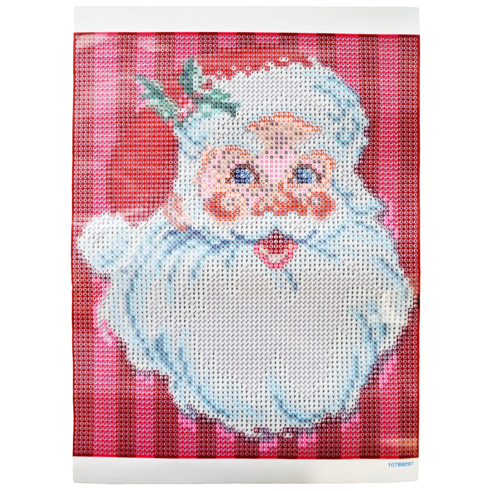 slide 2 of 4, 8" X 10" Jolly Santa Diamond Art Kit With Frame By Make Market, 8 in x 10 in
