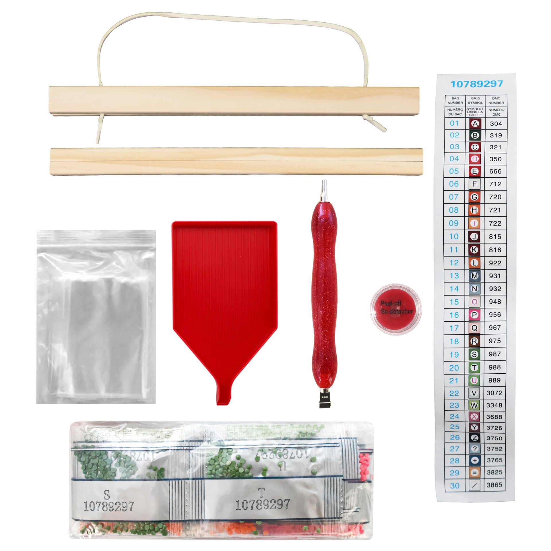 slide 4 of 4, 8" X 10" Jolly Santa Diamond Art Kit With Frame By Make Market, 8 in x 10 in