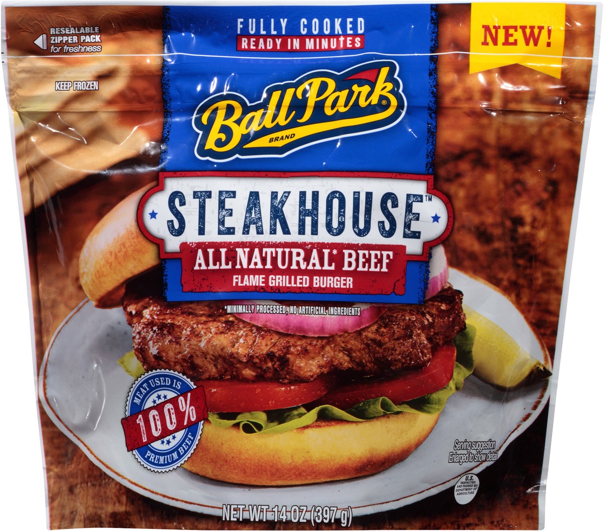 slide 3 of 9, Ball Park Beef, 14 oz