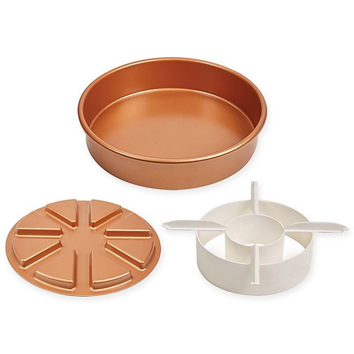 slide 1 of 1, As Seen on TV Copper Chef Perfect Cake Pan Set, 3 ct