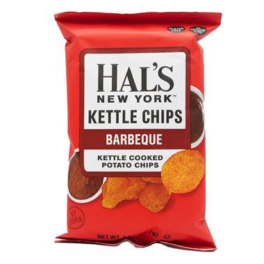 slide 1 of 1, Hal's New York Hal' Barbeque Potato Chips, 2 oz