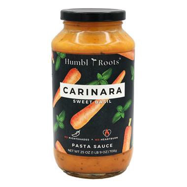 slide 1 of 1, Humbl Roots Carinara Sweet Basil Pasta Sauce, 25 oz