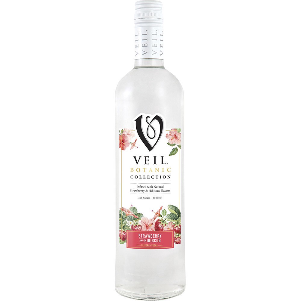 slide 1 of 1, Veil Botanic Strawberry Hibiscus, 750 ml