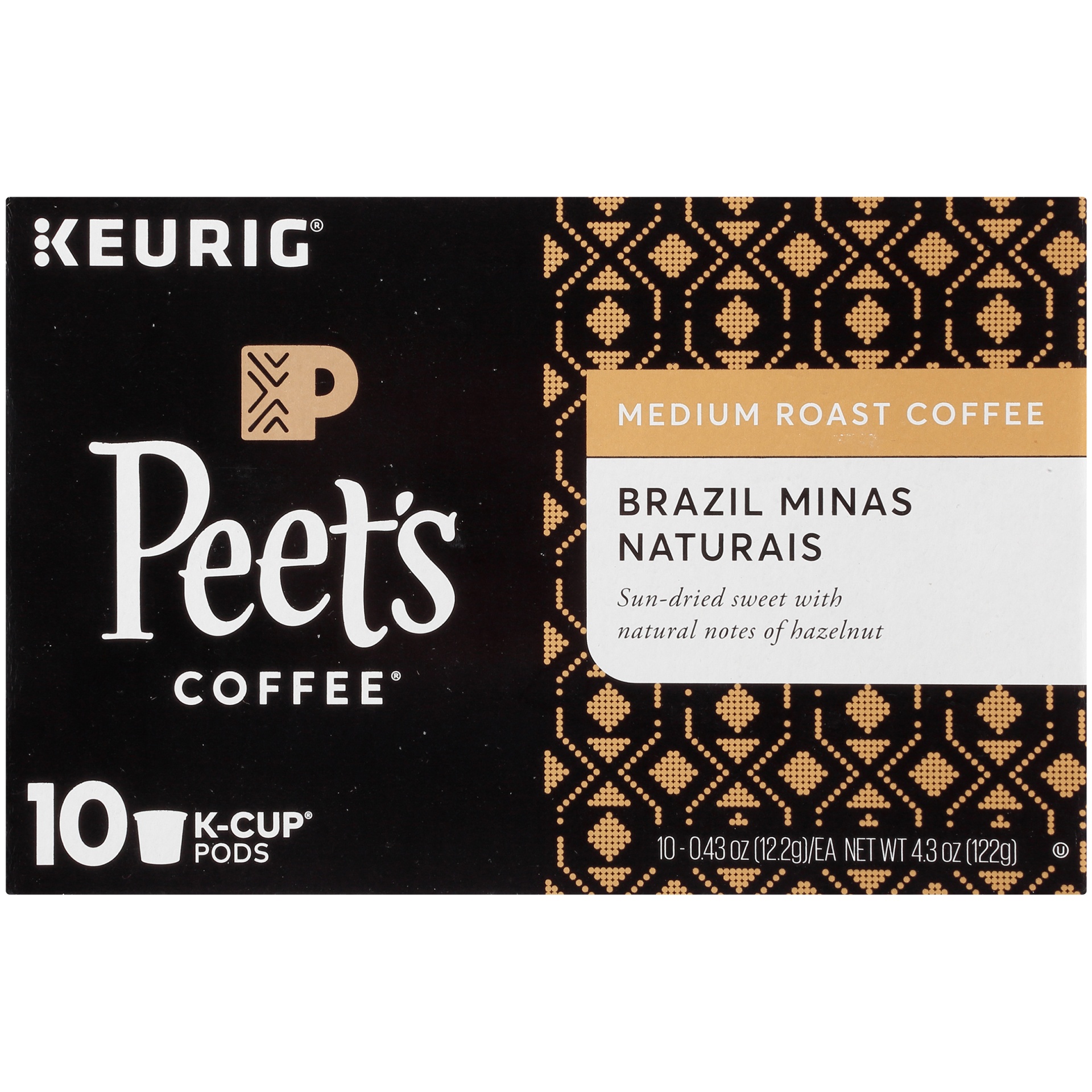 slide 6 of 7, Peet's Coffee Medium Roast Brazil Coffee 10 - 0.43 oz Pods, 10 ct