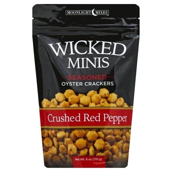 slide 1 of 1, Wicked Kitchen Crushed Red Pepper Seasoned Oyster Crackers, 6 oz