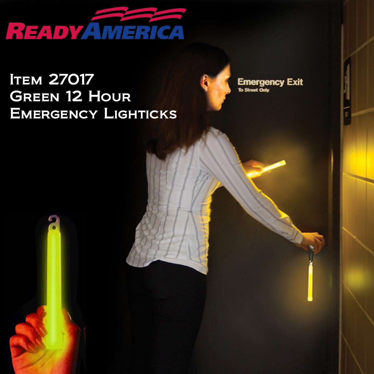 slide 3 of 3, READY AMERICA 10-Lumen 1 -Adjustable Mode LED Flashlight, 1 ct