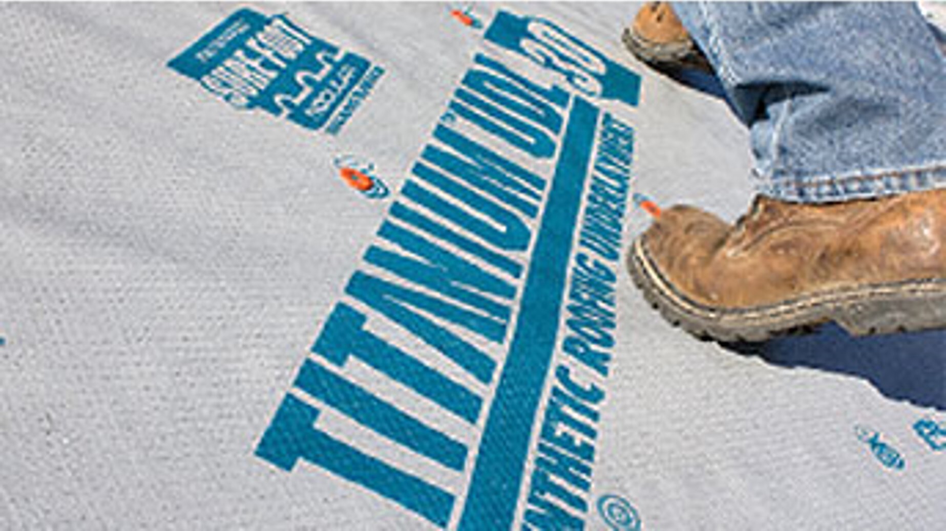 slide 3 of 3, Titanium 48-in x 250-ft 1000-sq ft Polypropylene Roof Underlayment, 1 ct