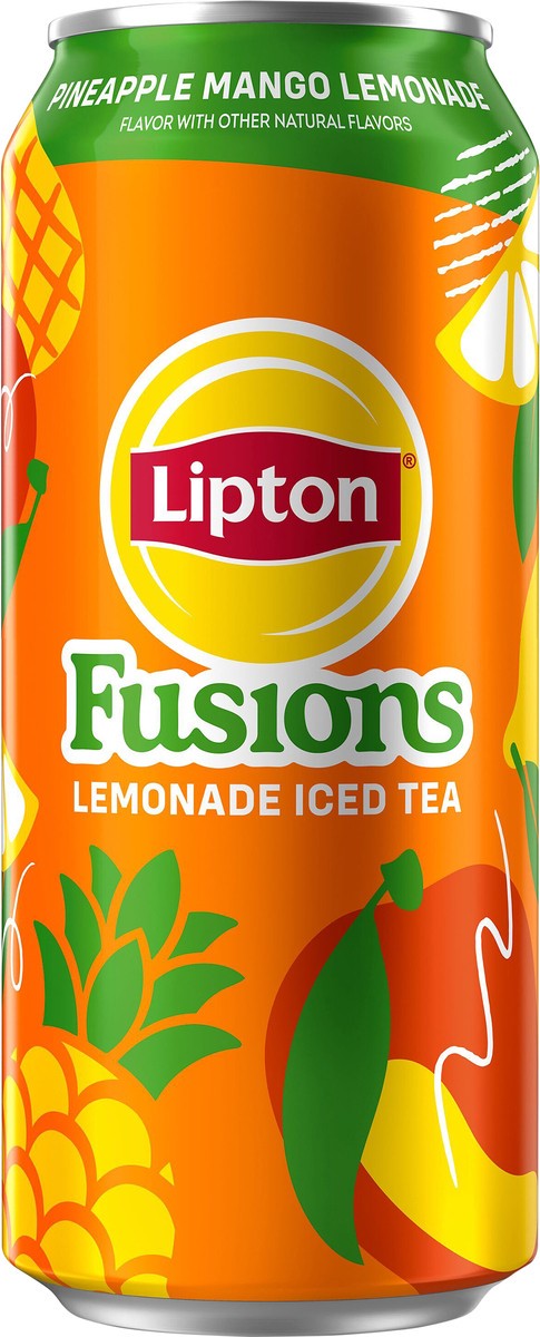 slide 9 of 9, Lipton Fusions Iced Tea Pineapple Mango Lemonade 16 Fl Oz, 16 fl oz