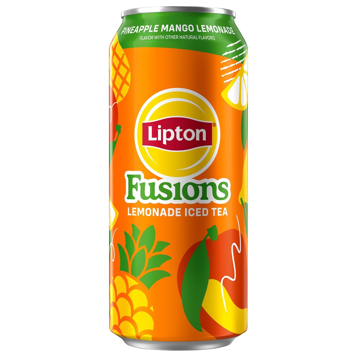 slide 6 of 9, Lipton Fusions Iced Tea Pineapple Mango Lemonade 16 Fl Oz, 16 fl oz