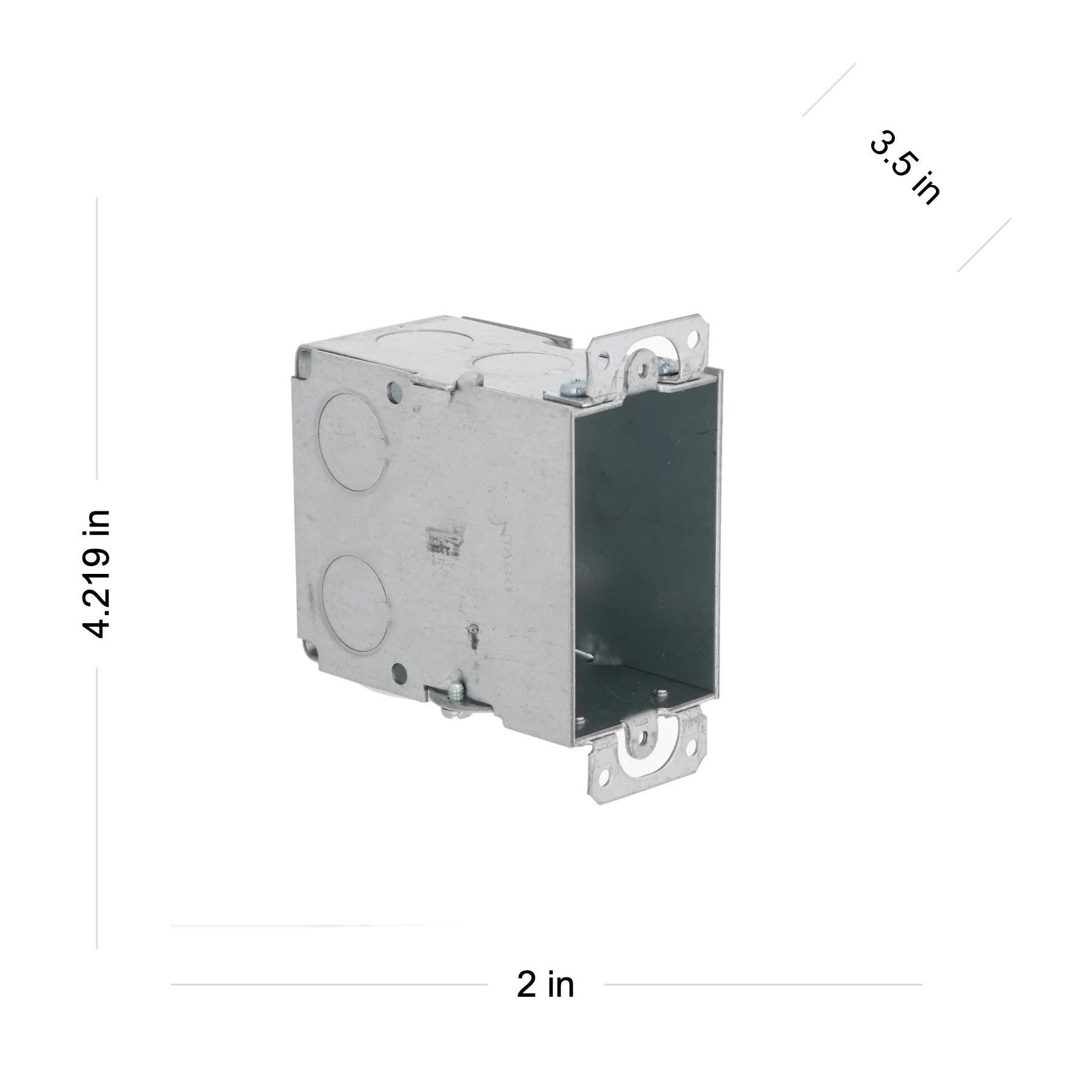 slide 4 of 6, Hubbell RACO 1 -Gang Galvanized steel New work/Old work Switch/Outlet Electrical Box, 1 ct