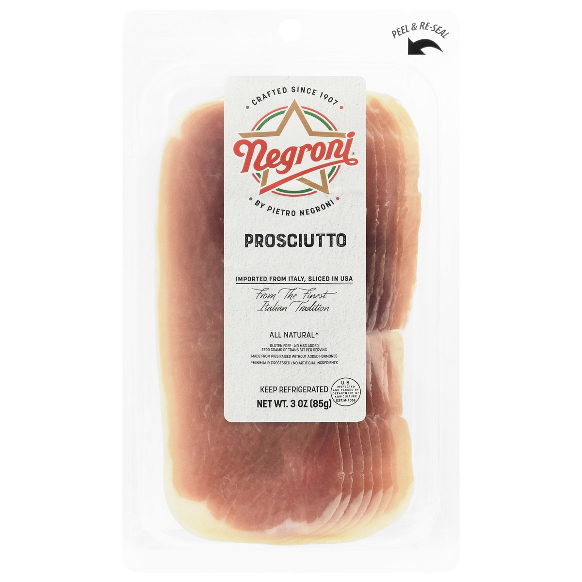 slide 1 of 4, Negroni Prosciutto Crudo, 3 oz