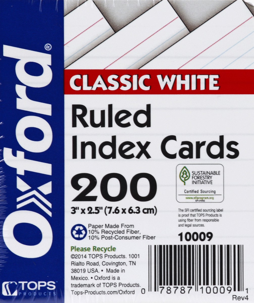 slide 4 of 4, Oxford Index Card 200 ea, 200 ct