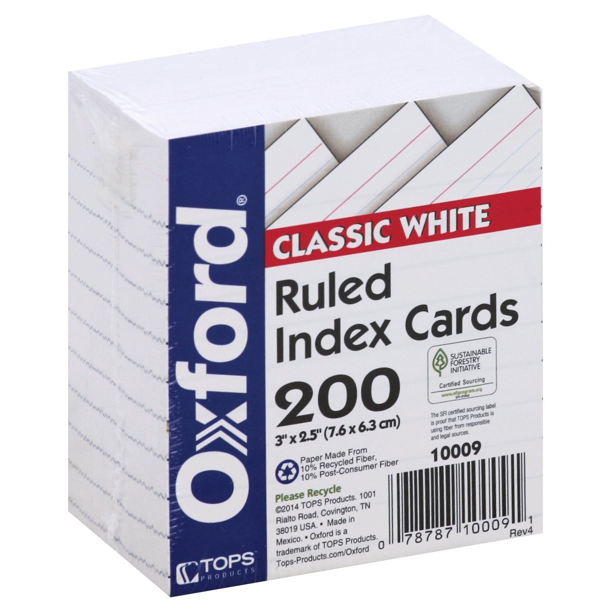 slide 1 of 4, Oxford Index Card 200 ea, 200 ct