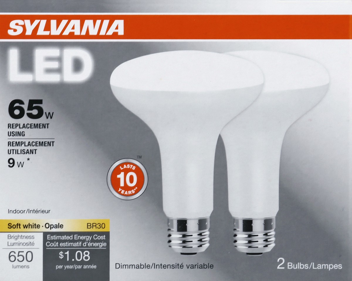 slide 1 of 5, Sylvania Light Bulbs 2 ea, 2 ct