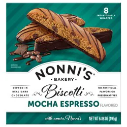 Nonni's Espresso Chocolate Chip Biscotti, 8-count carton 6.88 oz