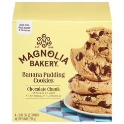 Magnolia Bakery Chocolate Chunk Banana Pudding Cookies 4 - 2 oz Cookies