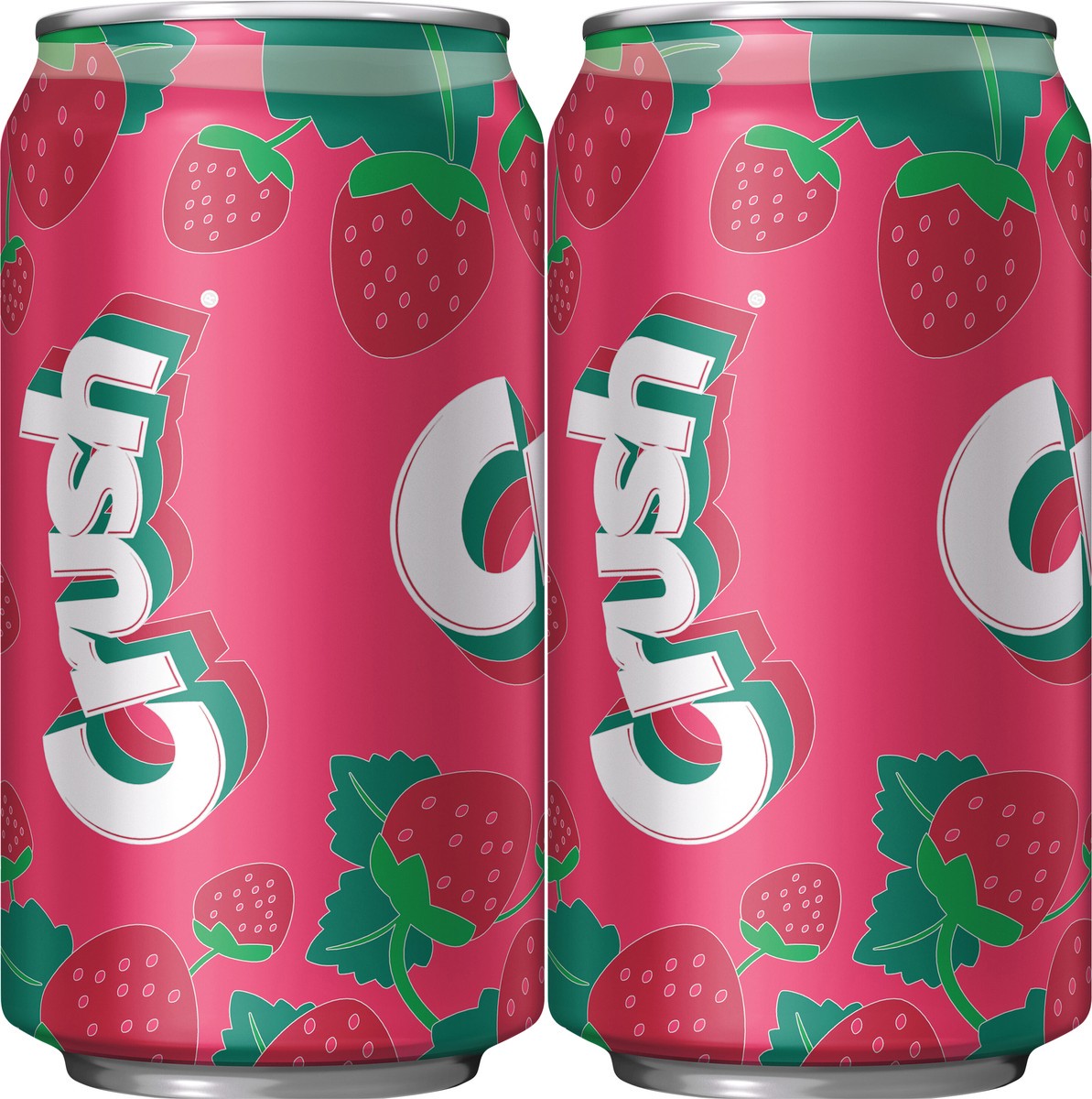 slide 12 of 12, Crush Strawberry Soda, 12 fl oz cans, 6 pack, 12 fl oz