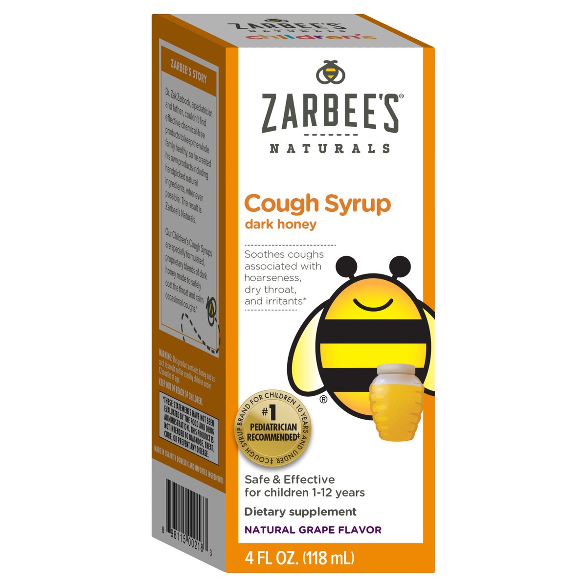 slide 5 of 8, Zarbee's Naturals Cough Syrup, 4 fl oz