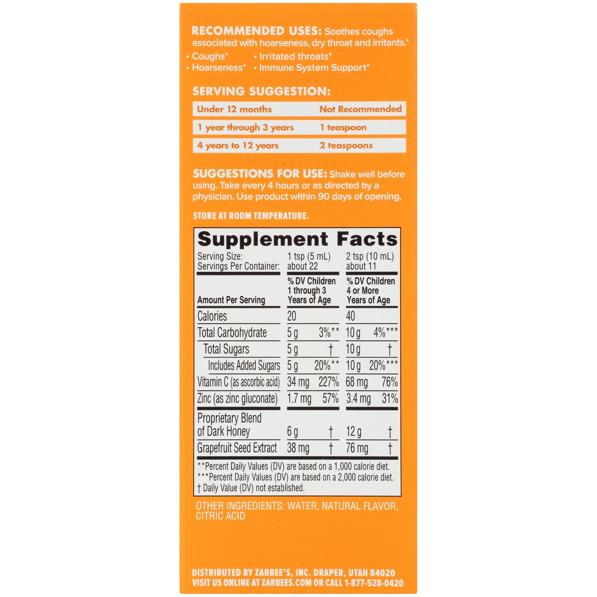 slide 4 of 8, Zarbee's Naturals Cough Syrup, 4 fl oz