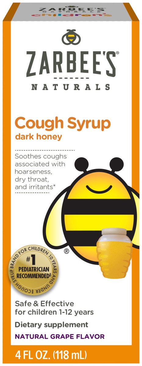 slide 1 of 8, Zarbee's Naturals Cough Syrup, 4 fl oz