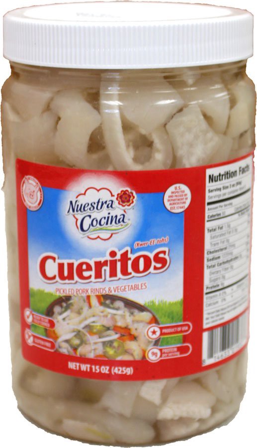 slide 1 of 1, Nuestra Cocina Cueritos - 15 oz, 15 oz