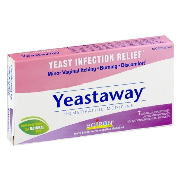 slide 1 of 1, Boiron Yeastaway Suppositories, 7 ct