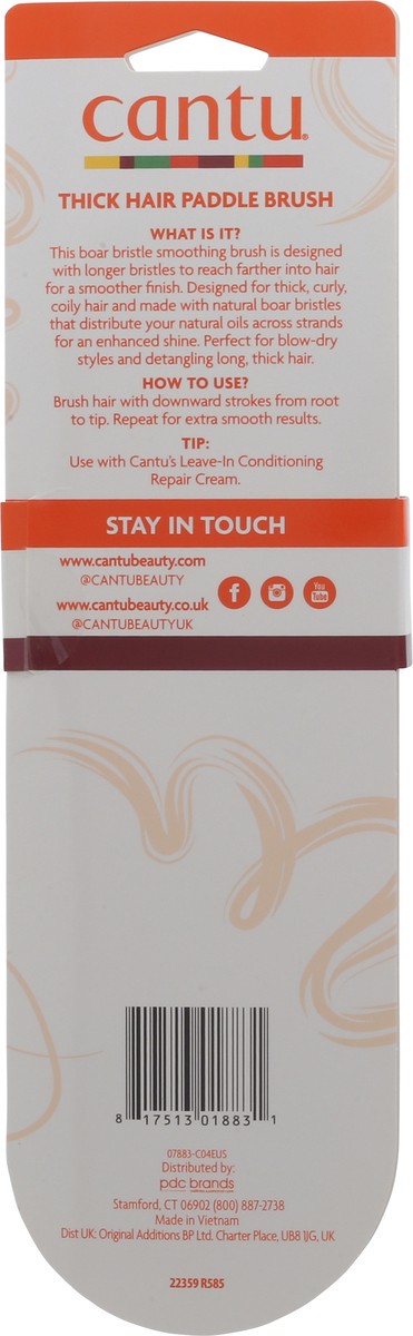 slide 4 of 9, Cantu Smooth Style Thick Hair Paddle Brush 1 ea, 1 ct