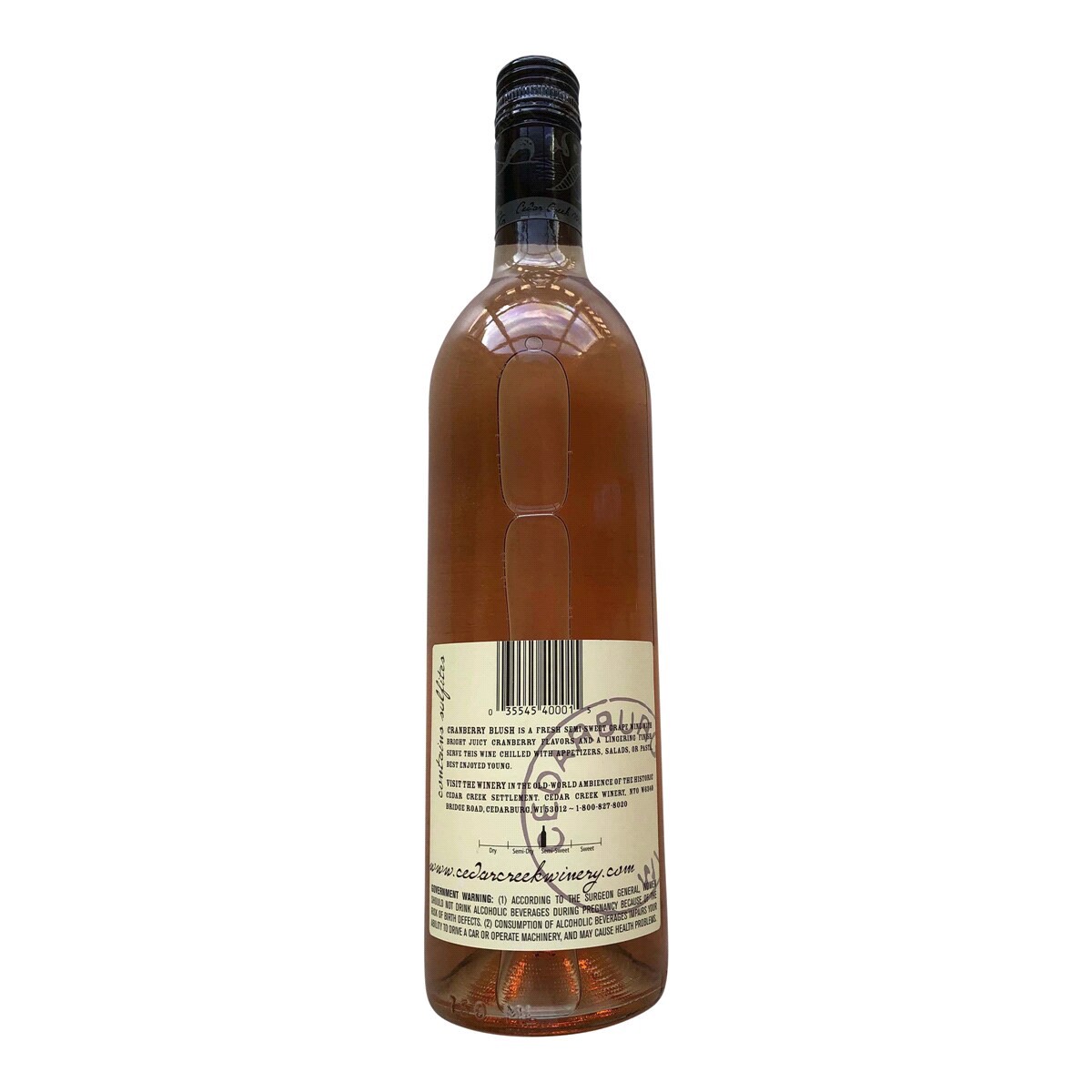 slide 2 of 2, Cedar's Cedar Creek Cranberry Blush, 750 ml