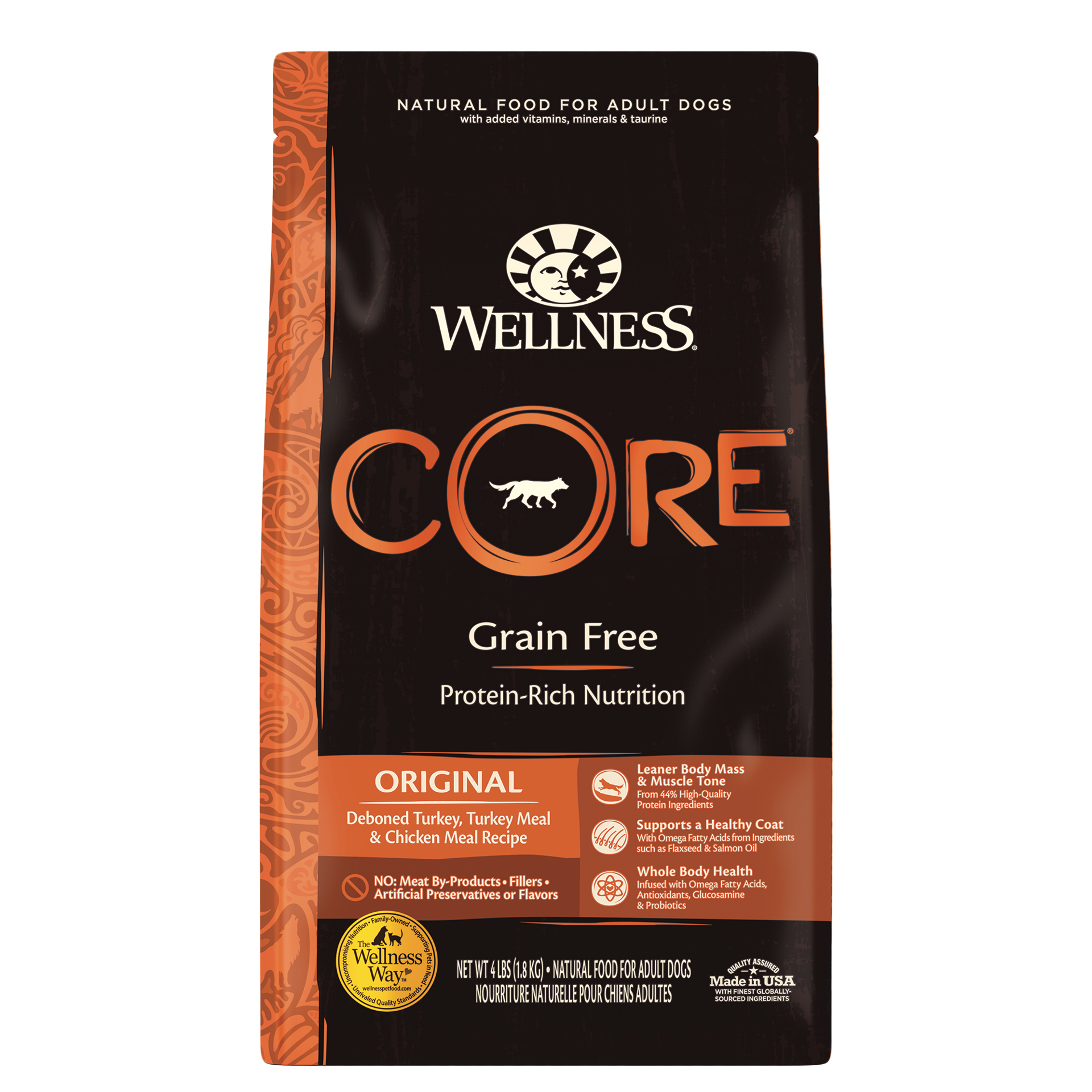 slide 1 of 5, Wellness Core Original Dog Food, 1 ct