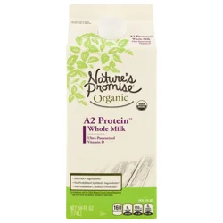 Nature's Promise Organic A2 Protein Vitamin D Whole Milk