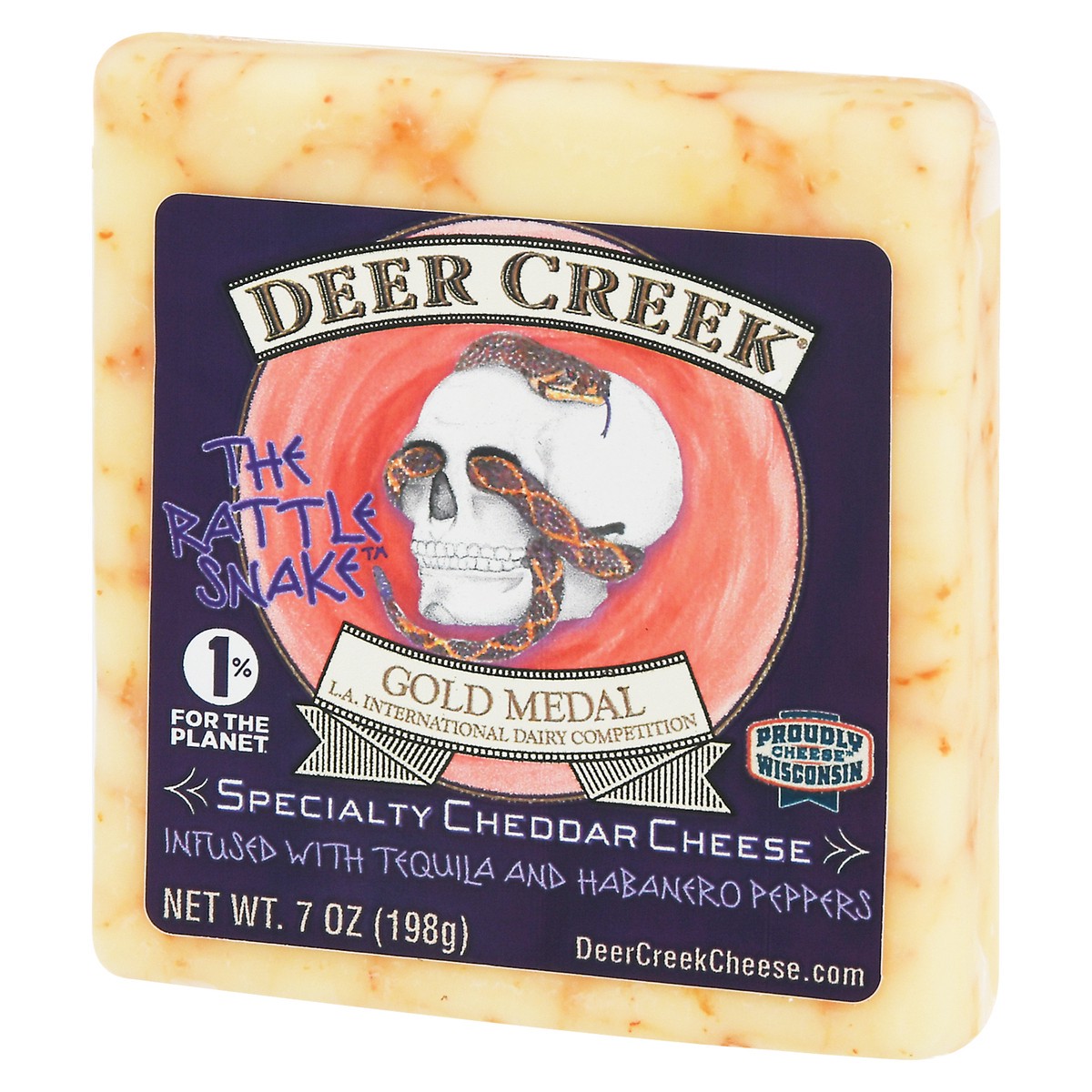 slide 4 of 13, Deer Creek Cheese Rattle Snake Habanero Tequila, 7 oz, 7 oz