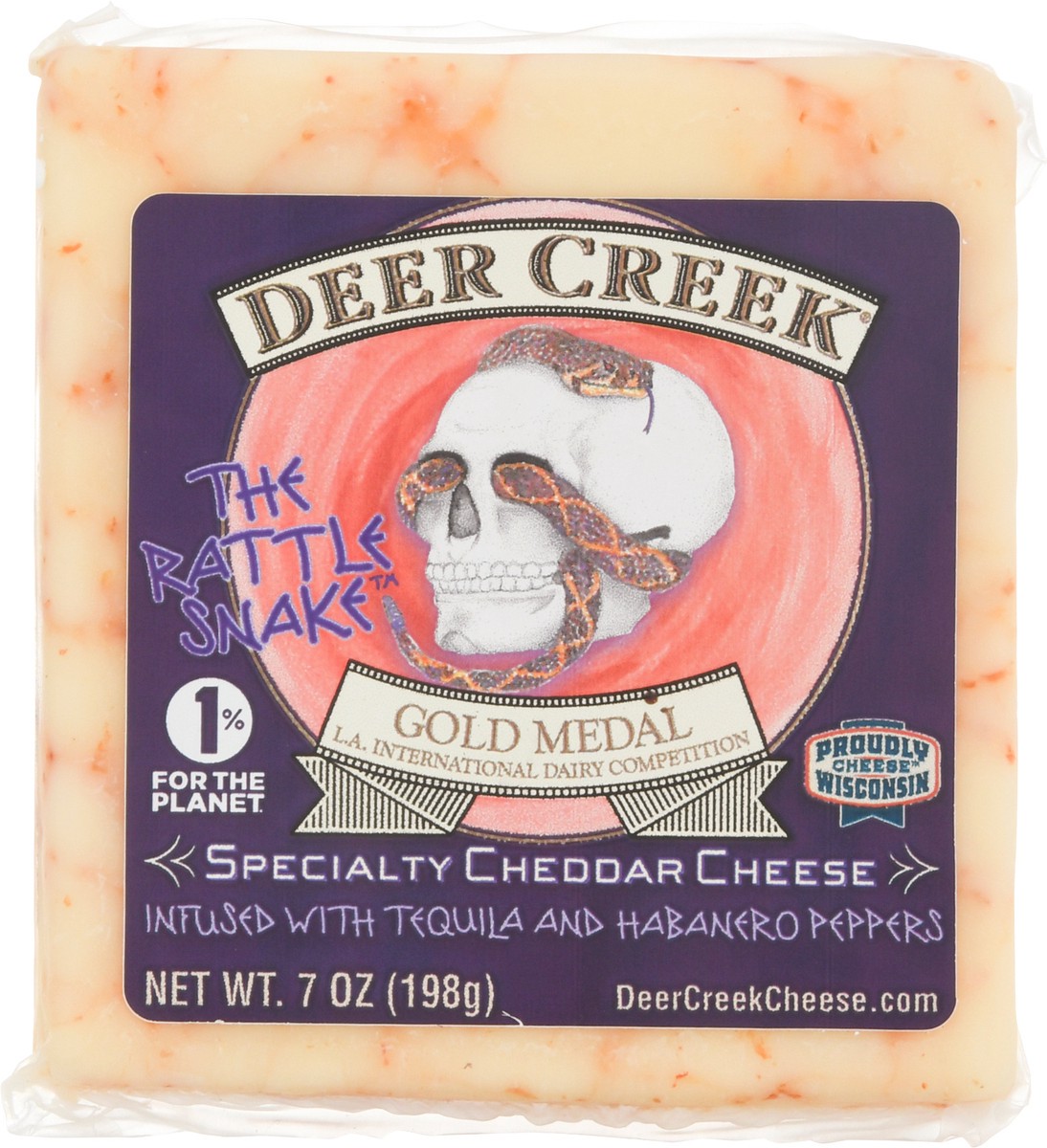 slide 6 of 13, Deer Creek Cheese Rattle Snake Habanero Tequila, 7 oz, 7 oz