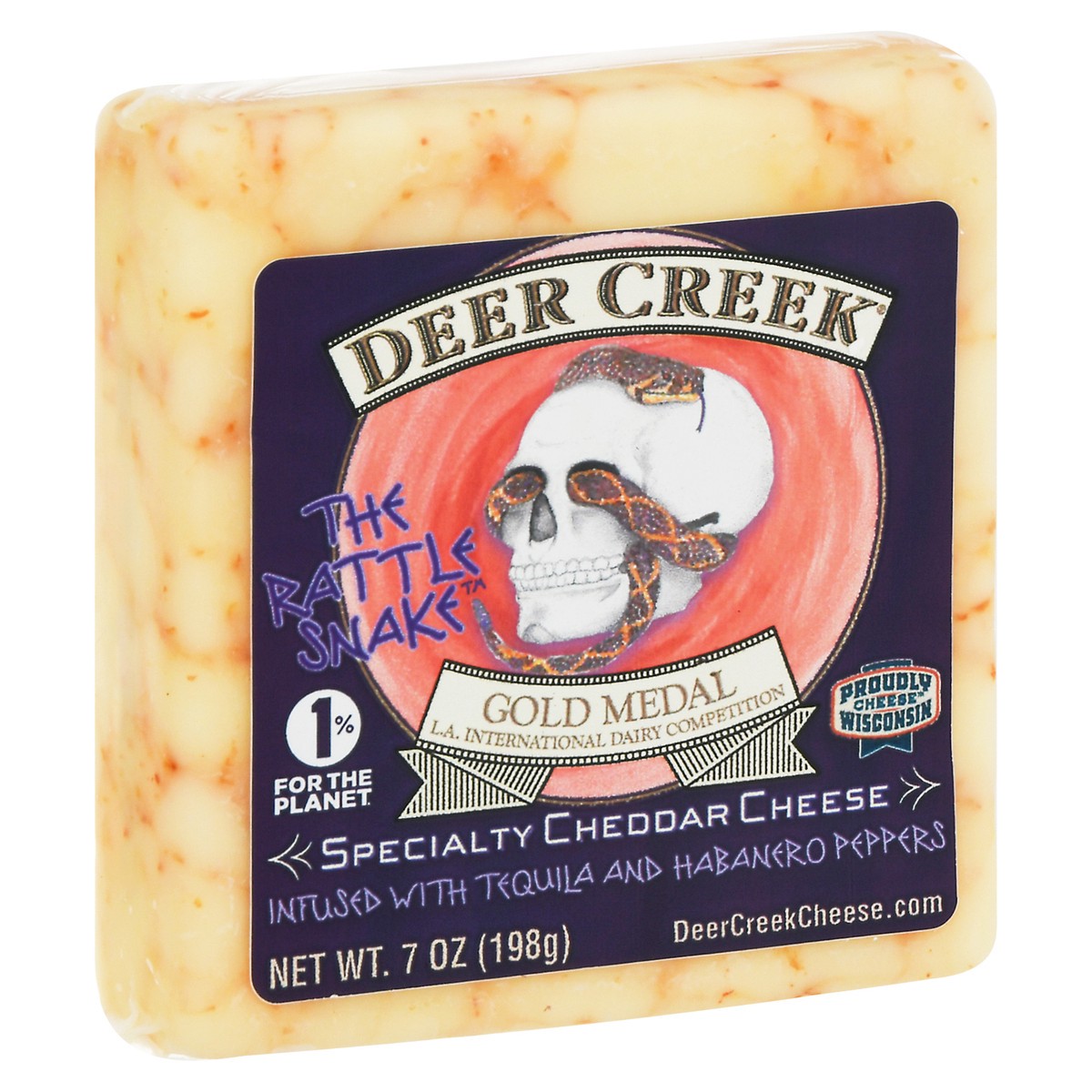 slide 9 of 13, Deer Creek Cheese Rattle Snake Habanero Tequila, 7 oz, 7 oz