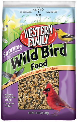 slide 1 of 1, Western Family Wild Bird Seed, 10 lb